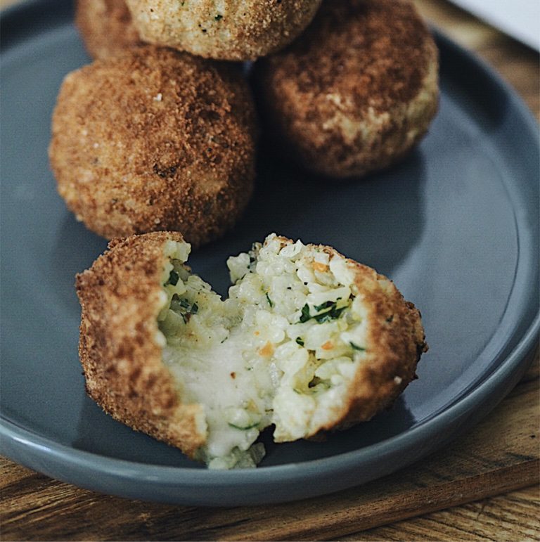 Arancini - frittierte Reisbällchen - #madebyluderchris.de